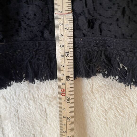 Bailey 44 Tusk Woven Lace Off The Shoulder Bell Sleeve Top Black Sz Small - Picture 4 of 13